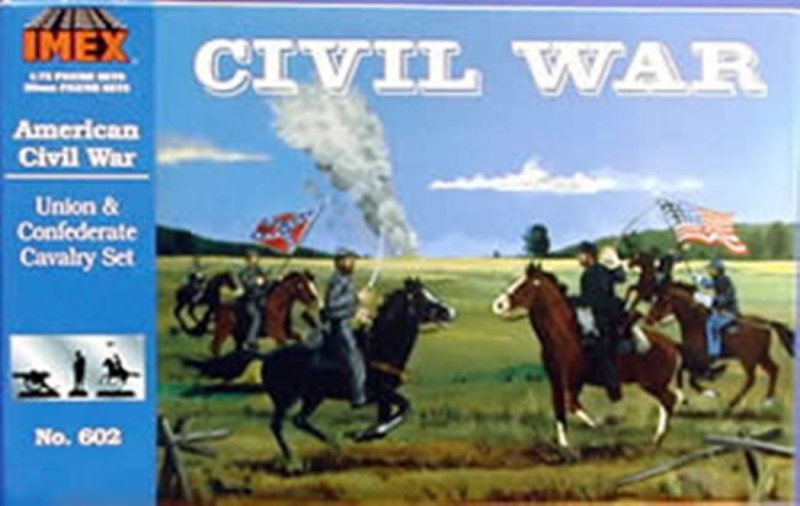 Image 0 of Imex 1/72 Union & Confederate Cavalry Civil War Figure Set 602