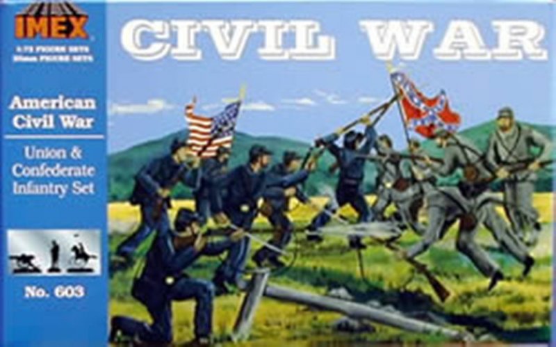 Image 0 of Imex 1/72 Union & Confederate Infantry Civil War Figure Set 603