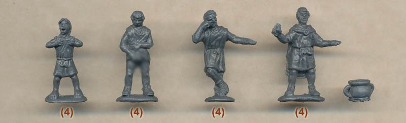Image 3 of Linear-B 1/72nd Ancient Roman Tavern Plastic Figures Set
