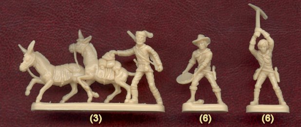 Image 1 of Nexus 1/72nd Scale Western Gold Rush Plastic Figures Set