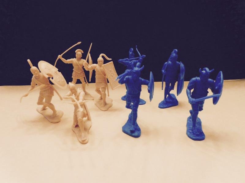 Image 1 of LOD Enterprises War Of Troy Ancient Greek Plastic Figures Set