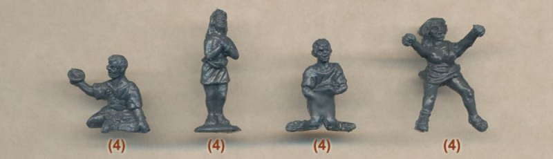 Image 3 of Linear-B 1/72nd Ancient Roman Port Plastic Figures Set 002