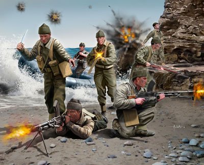 Image 0 of Revell 1/76nd Scale WWII British Commandos Plastic Soldiers Set 2530