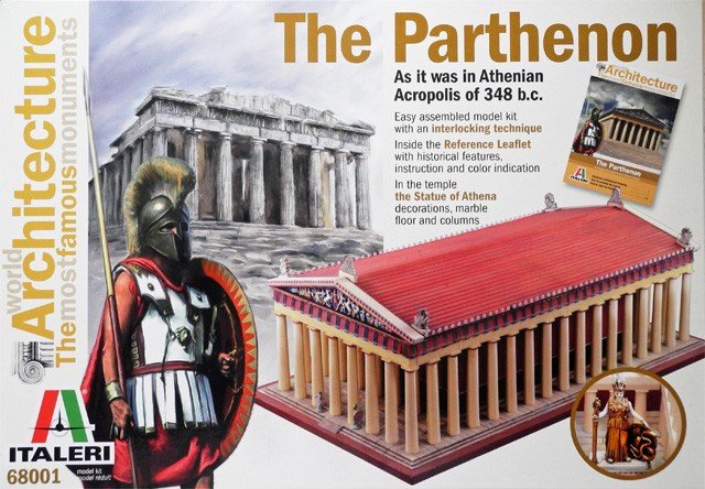 Image 0 of Italeri The Parthenon, Athenian Acropolis 348BC Easy Assembly Model Kit