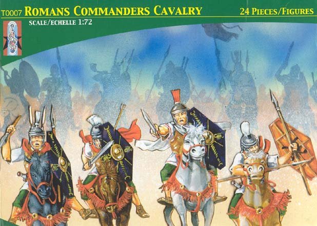 Image 0 of Lucky Toys 1/72nd Plastic Ancient Roman Commander's Cavalry Figures Set