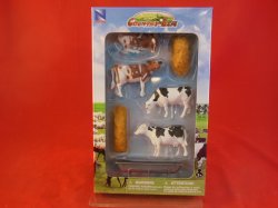 New Ray Country Life 1/2nd Scale Cows farm Animals Set 05515