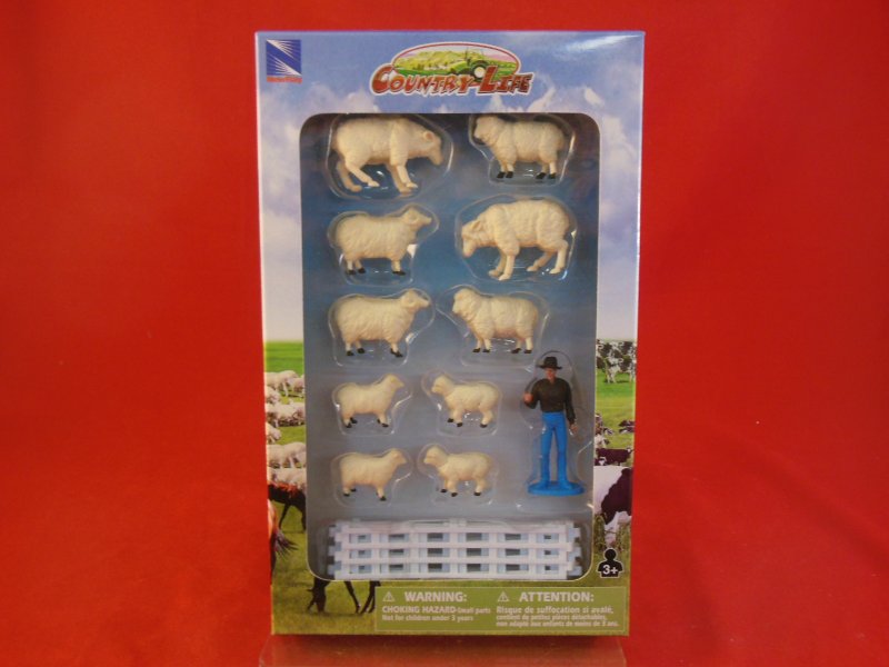 Image 0 of New Ray Country Life 1/2nd Scale Sheep Farm Animals Set 05515