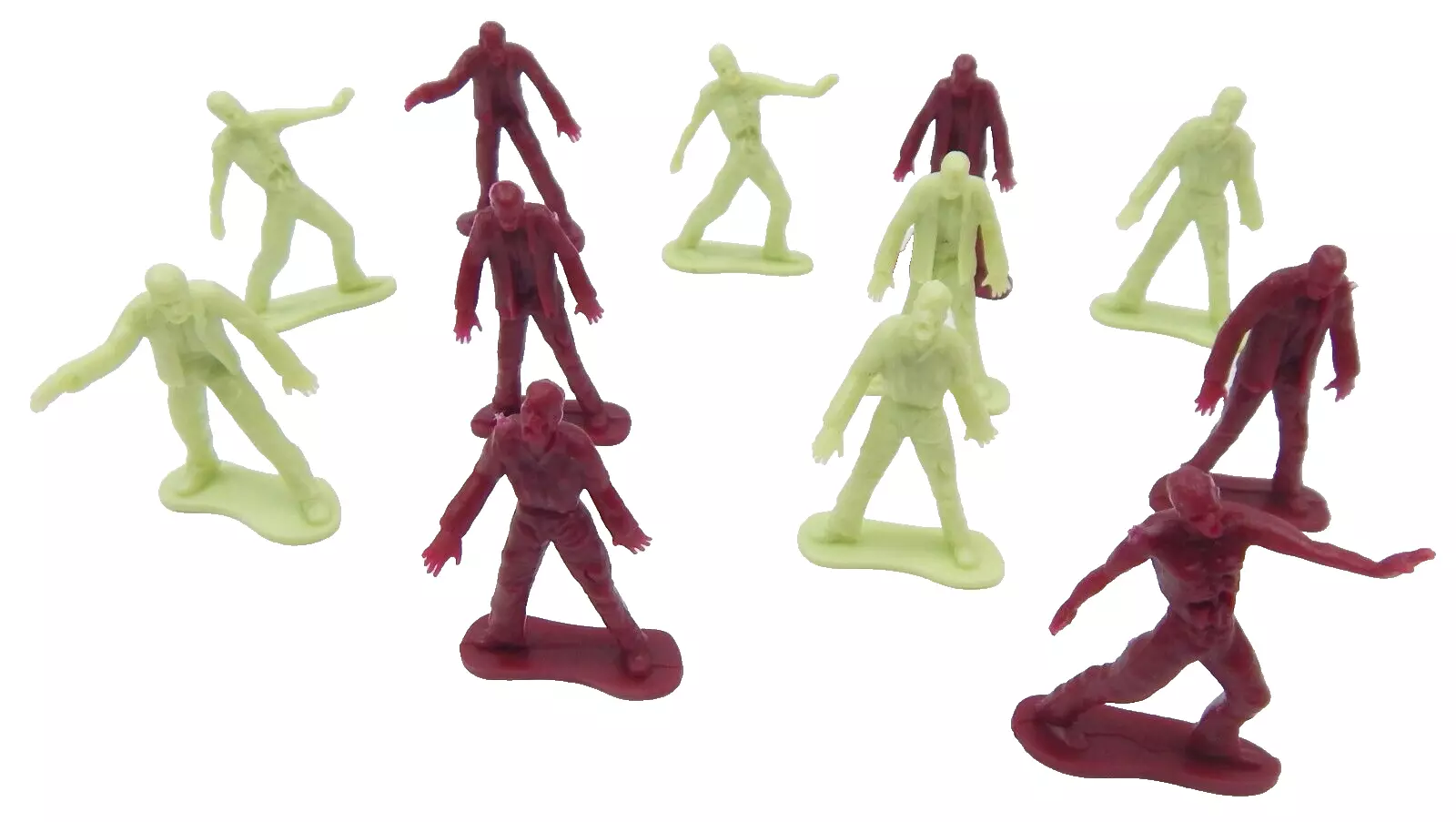 Image 0 of Set Of 12 Walking Dead Style Plastic Zombie Figures 