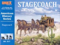 Image 0 of Imex 1/72nd Scale Plastic Western Stagecoach Set 517 