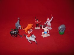  Circus Carnival Performers & Animals Plastic Figures Set