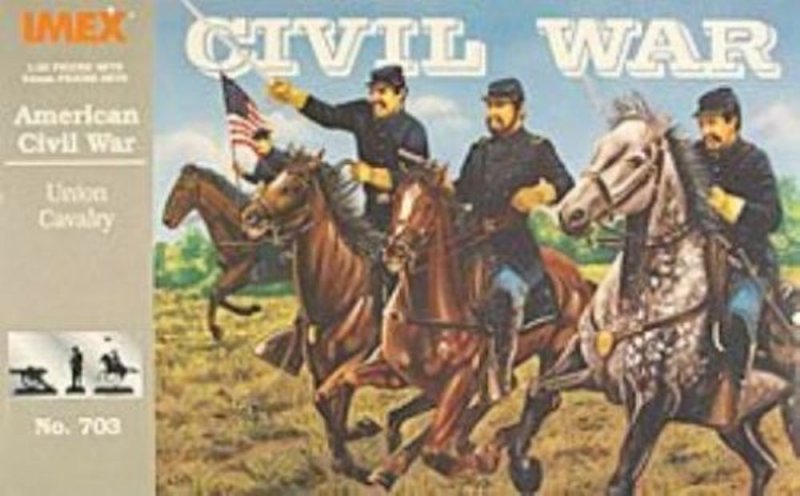 Image 0 of Imex 1/32nd Scale American Civil War Plastic Union Cavalry Set 703