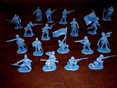 Image 1 of Imex 1/32nd Scale American Civil War Plastic Union Infantry Set 705