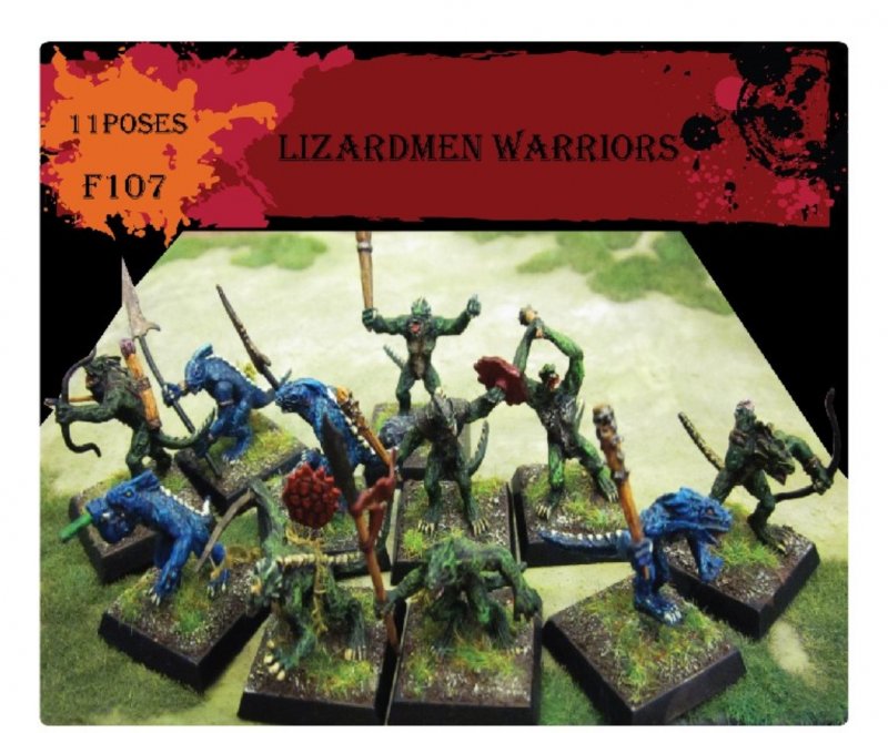 Image 0 of Caesar Miniatures 1/72nd scale Lizardmen Plastic Figures Set