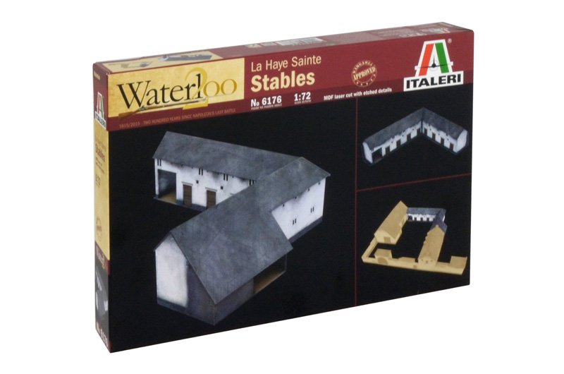 Image 0 of Italeri 1/72nd Napoleonic Waterloo Battle At La Haye Sainte Stables 6176 Set