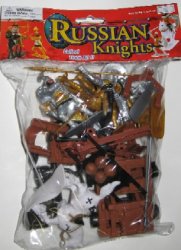 Medieval Russian Knights Plastic Figures Set No. 36