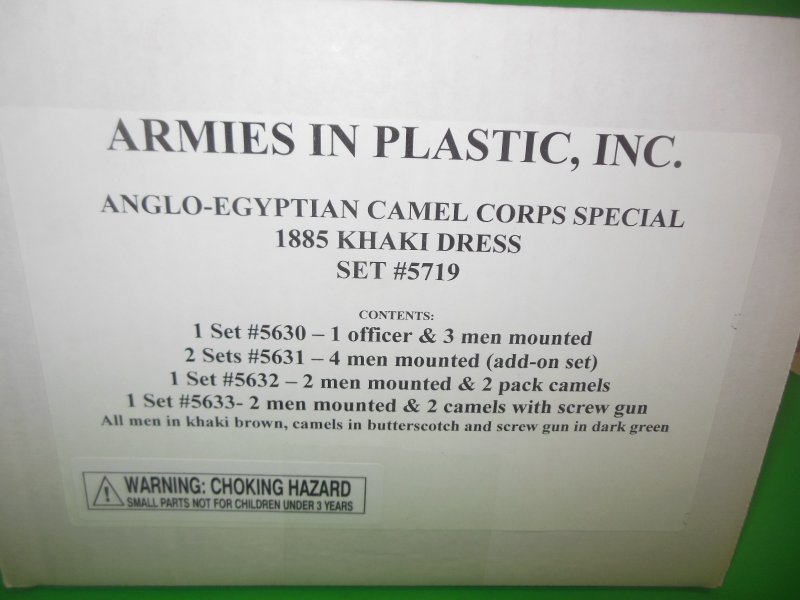 Image 0 of  Armies In Plastic-1/32th Egyptian Camel Corps Deluxe Set 5719