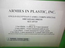  Armies In Plastic-1/32th Egyptian Camel Corps Deluxe Set 5719