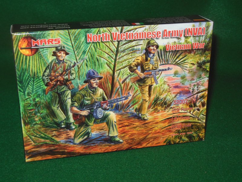 Image 0 of Mars 1/32nd Scale Vietnam War North Vietnamese Army Plastic Figures Set 32007