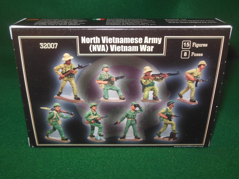 Image 1 of Mars 1/32nd Scale Vietnam War North Vietnamese Army Plastic Figures Set 32007