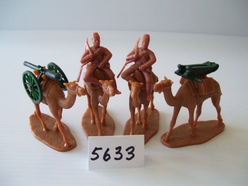 Image 1 of Armies In Plastic Mounted Egyptian Infantry Artillery Set Camel Corps Set 5633