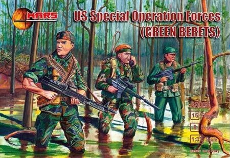 Image 0 of Mars 1/32nd Scale Vietnam War Special Forces Green Berets Figures Set 32008