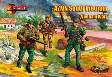 Image 0 of Mars 1/32nd Scale Vietnam War AVRN South Vietnamese Soldiers Set 32009