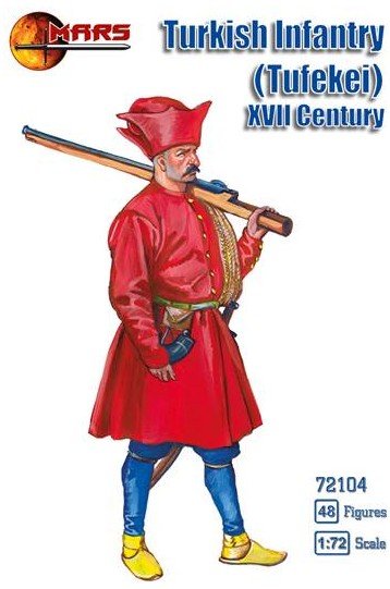 Image 0 of Mars 1/72nd Scale XVII Century Turkish Infantry Tufekei Set 72104