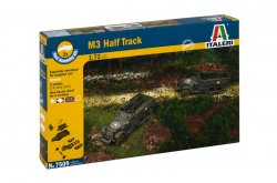 Italeri 1/72nd Scale M3A1 WWII U.S. Half Track Fast Model Kit 7509