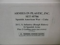 Armies In Plastic 1/32nd Spanish American War Set 5706