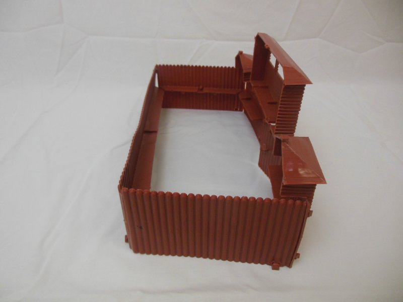 Image 1 of MPC Recast Snap Together Plastic Western Playsets Wood Stockade FORT