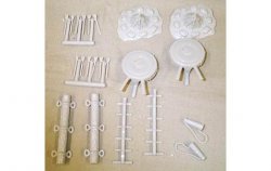 Marx Recast Medieval Archery And Seige Equipment Plastic 12 Pc Set