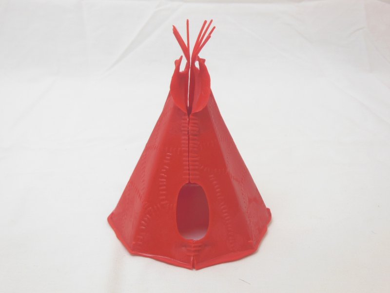 Image 0 of Marx Reissue Western American Indian Red Village Teepee