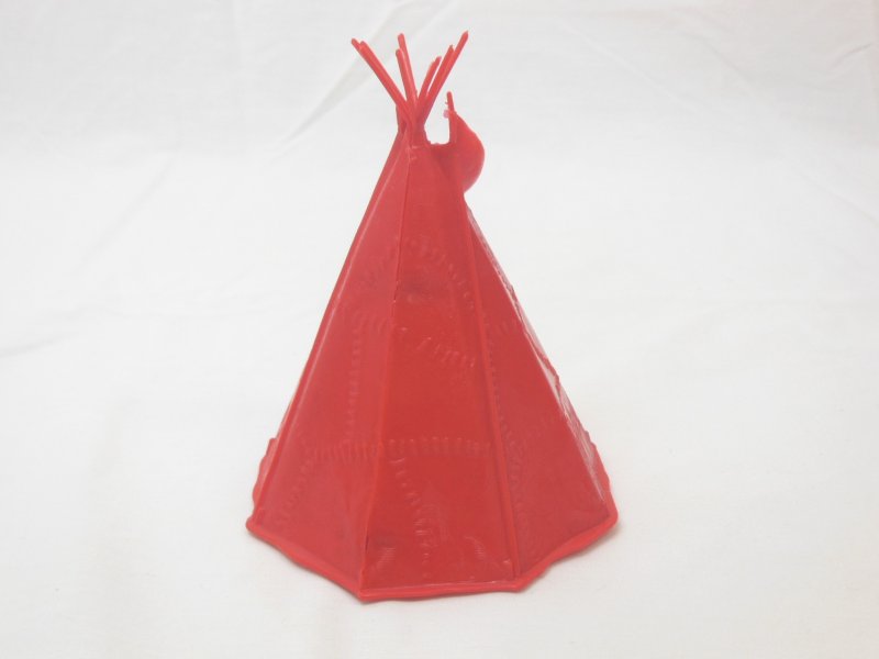 Image 1 of Marx Reissue Western American Indian Red Village Teepee