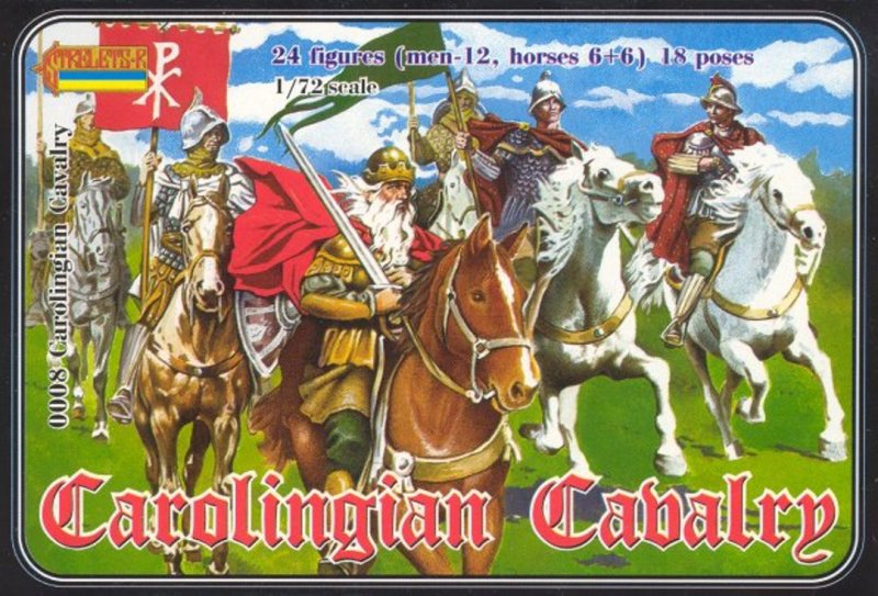 Image 0 of Strelets 1/72nd Scale Plastic Medieval Carolingian Cavalry Figures Set 0008