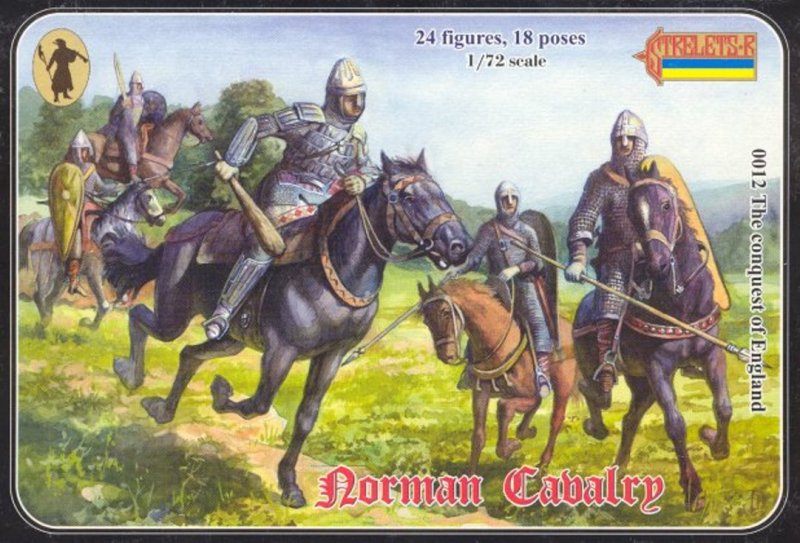 Image 0 of Strelets 1/72nd Scale Plastic Medieval Norman Cavalry Figures Set 0012