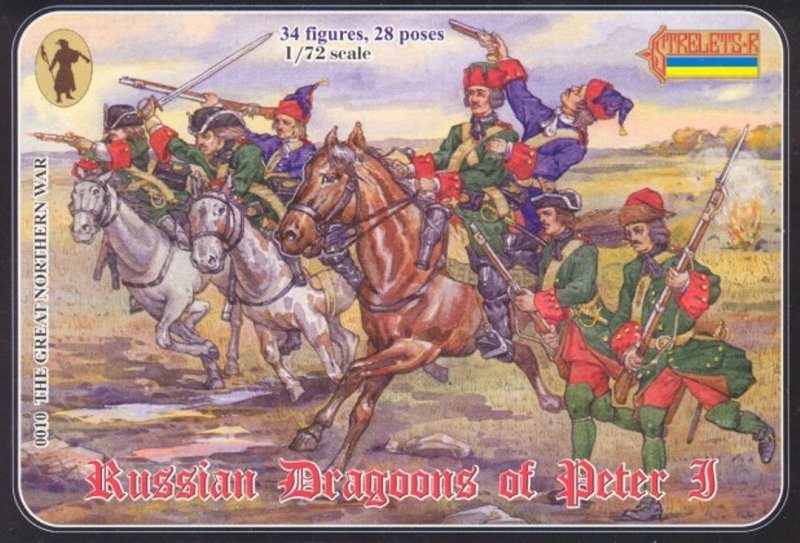 Image 0 of Strelets 1/72nd Scale Plastic Russian Dragoons Of Peter I Figures Set 0010