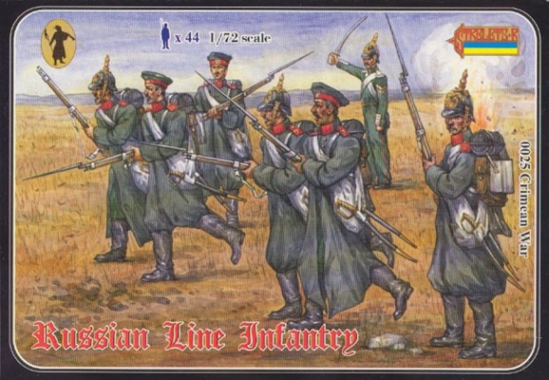 Image 0 of Strelets 1/72nd Scale Plastic Crimean War Russian Line Infantry Set 0025