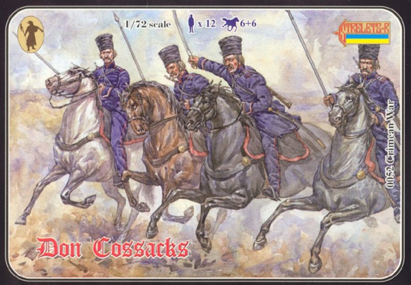 Image 0 of Strelets 1/72nd Scale Plastic Crimean War Russian Don Cossacks Set 0052