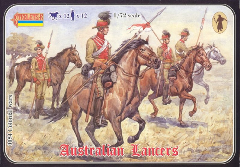 Image 0 of Strelets 1/72nd Scale Plastic Colonial Wars Australian Lancers Set 0054