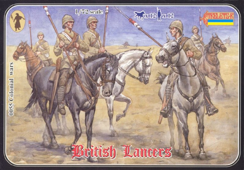 Image 0 of Strelets 1/72nd Scale Plastic Colonial Wars British Lancers Set 0055