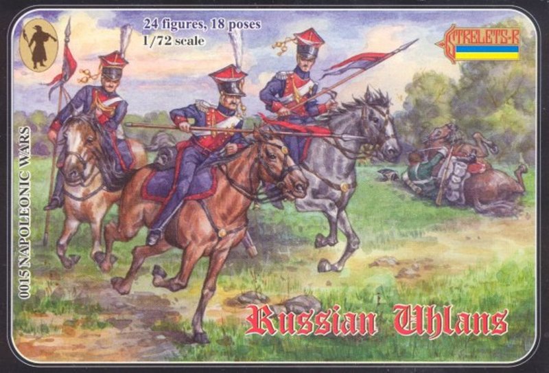 Image 0 of Strelets 1/72nd Scale Plastic Napoleonic Wars Russian Uhlans Cavalry Set 0015