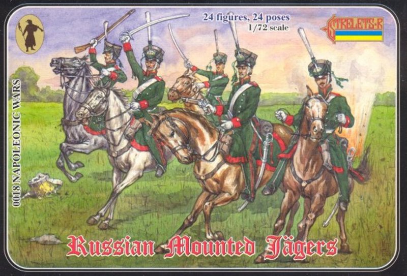 Image 0 of Strelets 1/72nd Scale Plastic Napoleonic Wars Russian Mounted Jagers Set 0018