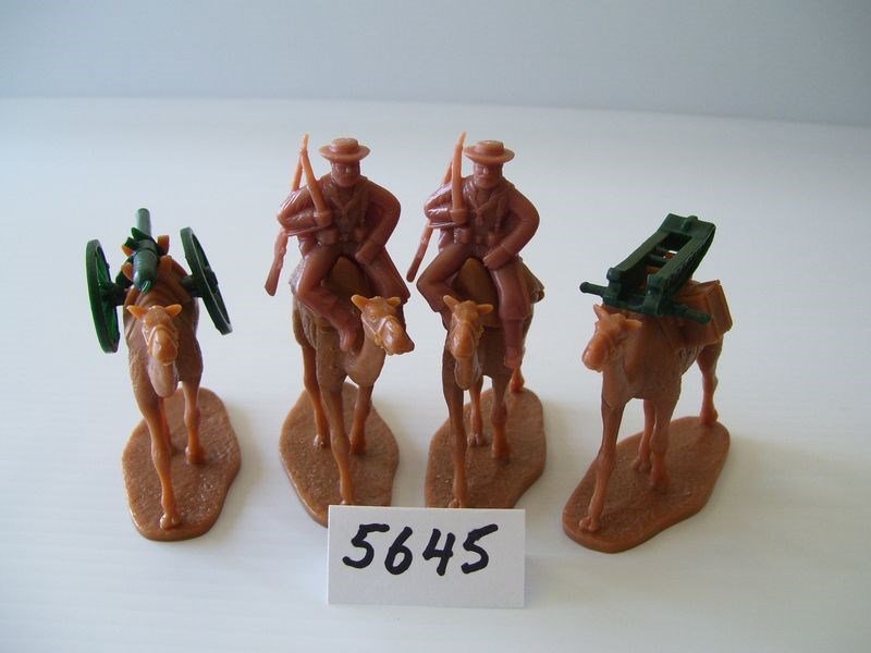 Image 1 of Armies In Plastic Mounted British Naval Brigade Artillery Camel Corps Set 5645
