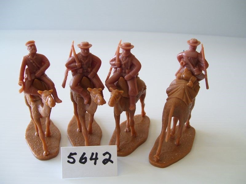 Image 1 of Armies In Plastic Mounted British Naval Brigade Officer Camel Corps Set 5642