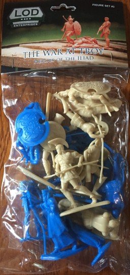 Image 0 of LOD Enterprises War Of Troy Ancient Greek Heroes Plastic Figures Set