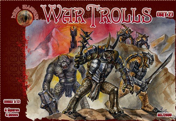 Image 0 of Dark Alliance 1/72 War Trolls Set #2 Figures 72031
