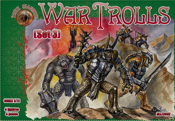 Image 0 of Dark Alliance 1/72 War Trolls Set #3 Figures 72032