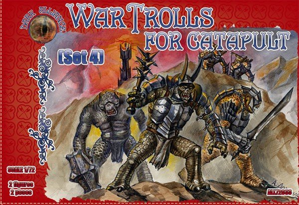 Image 0 of Dark Alliance 1/72 War Trolls For Catapult Set #4 Figures 72033