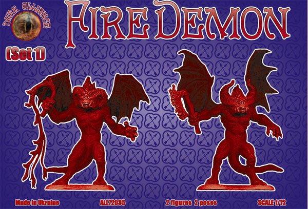 Image 1 of Dark Alliance 1/72 Fire Demons Set #1 Figures 72035