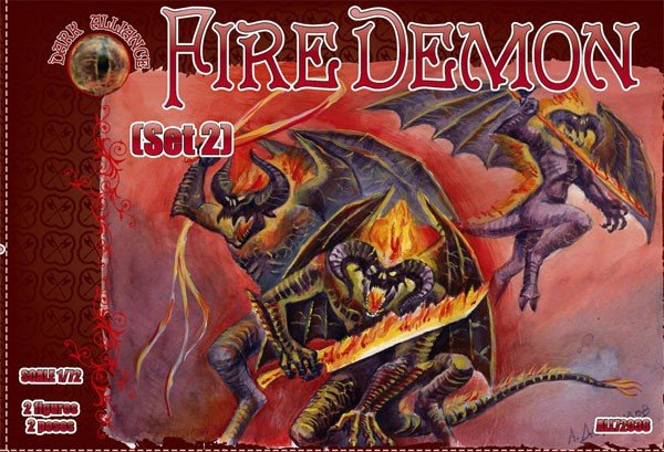 Image 0 of Dark Alliance 1/72 Fire Demons Set #2 Figures 72036